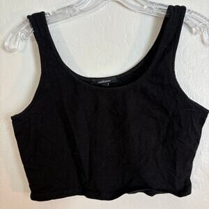 Ambiance Black Crop Top Tank Top Women's Small
